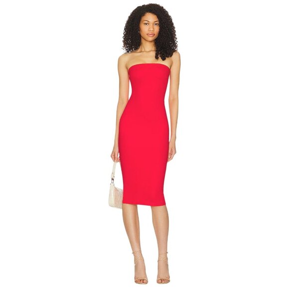 superdown Dresses & Skirts - superdown Lilian Strapless Dress in Red XX-Small New Womens Bodycon